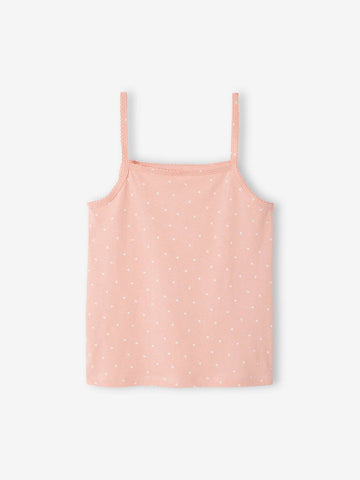 Toddler Girl's Cotton Tank Tops | Pink, Love Print