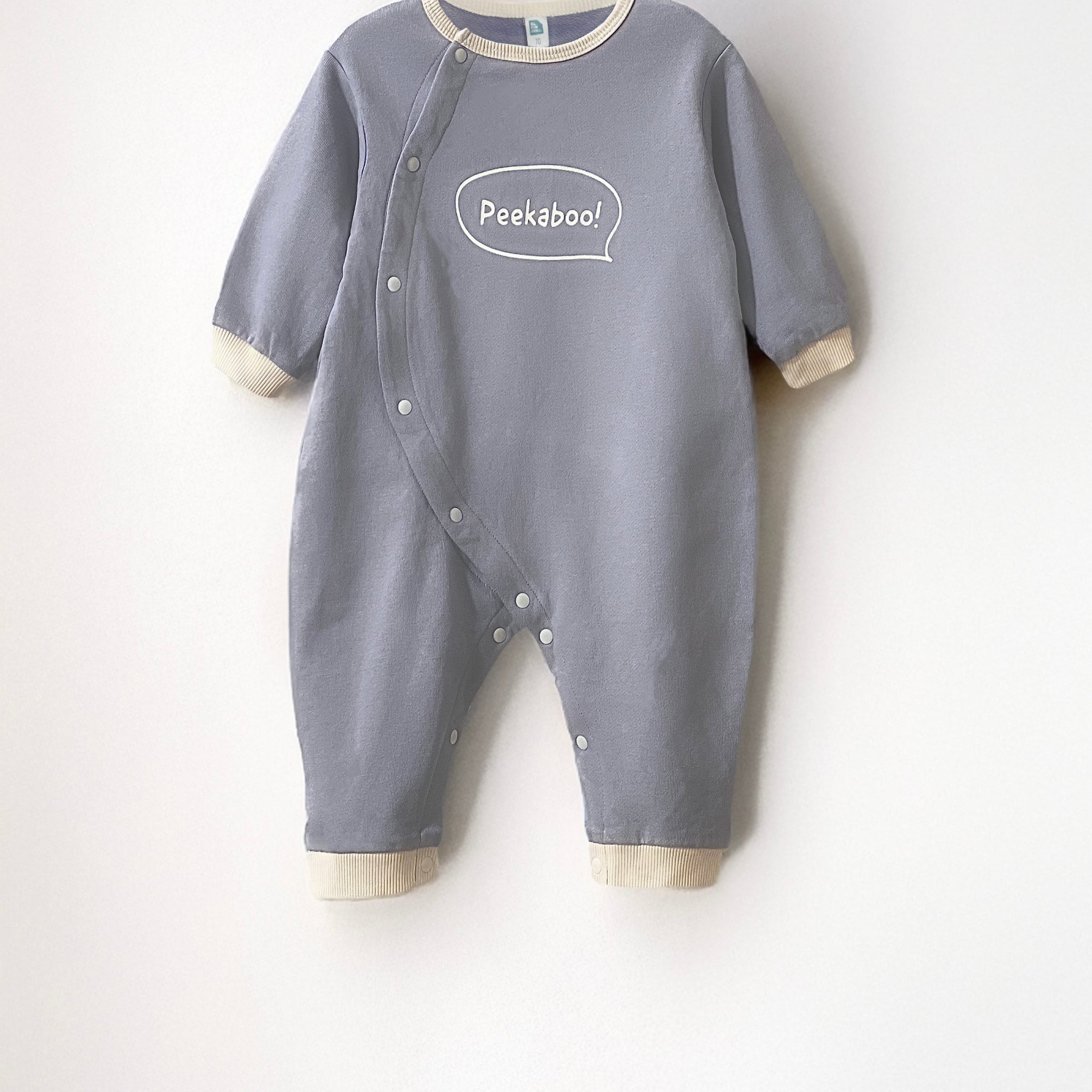 Toddler Baby rompers in blue color with side frontal buttons