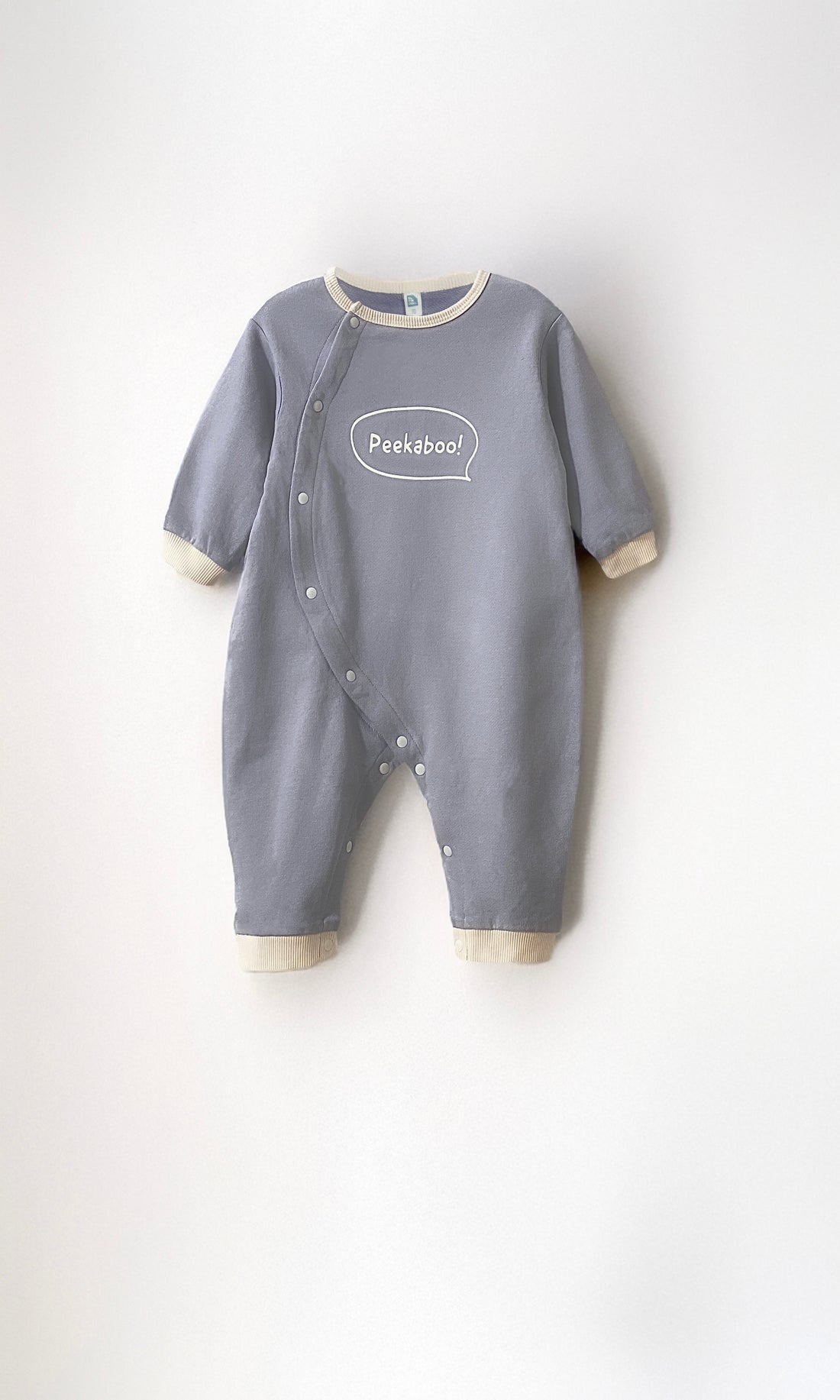 Toddler Baby rompers in blue color with side frontal buttons