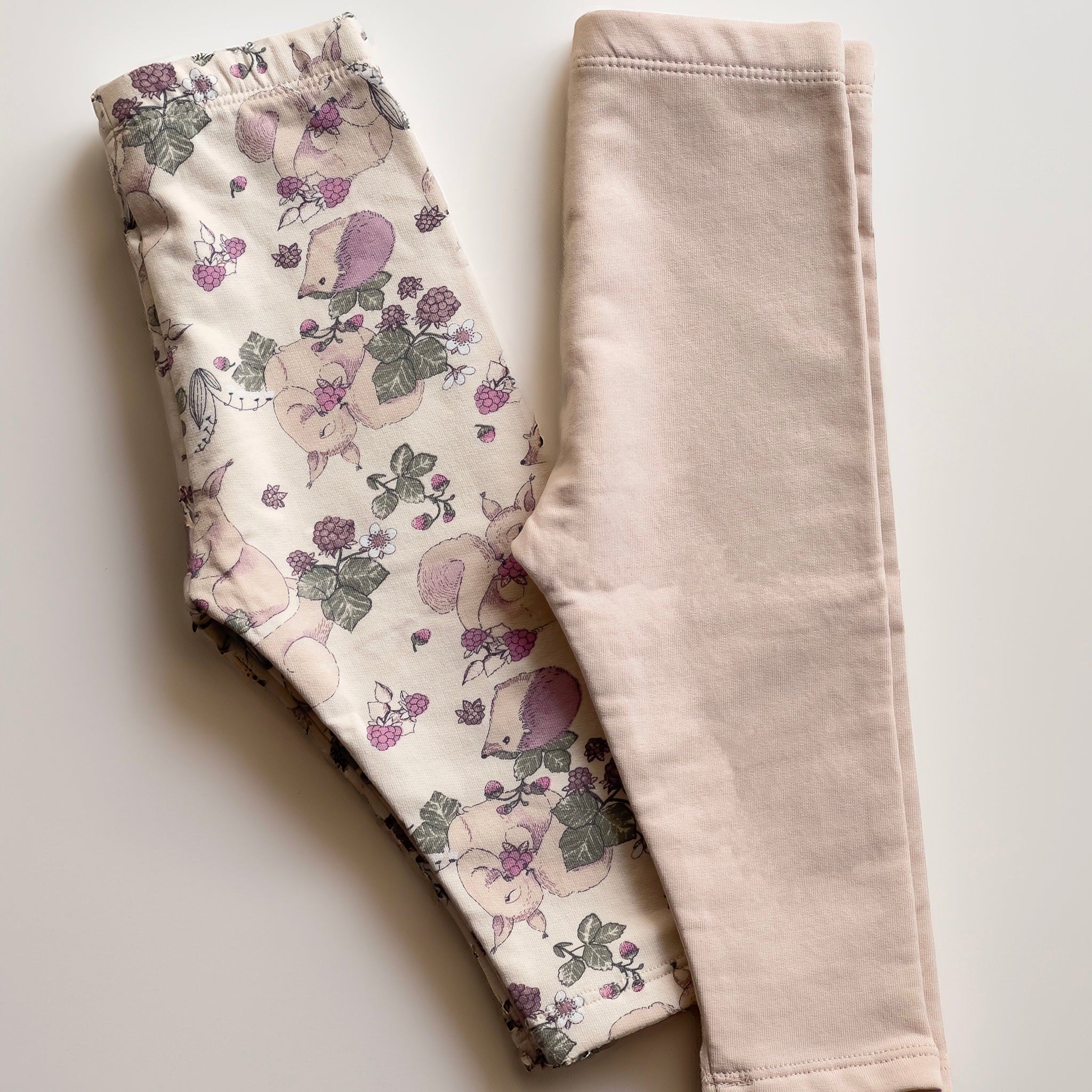 Baby Leggings | Pack of 2, Cotton, Beige