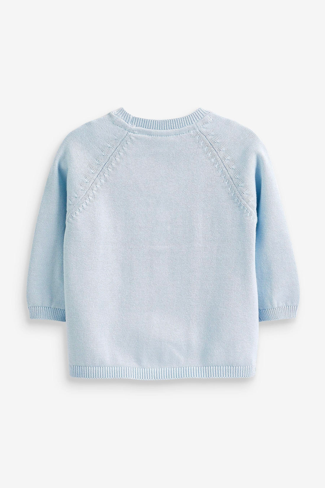 Baby Lightweight  Unisex Cardigan | Cotton, Light Blue, Front Opening