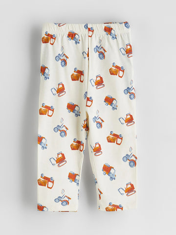 Soft Cotton Baby Pajama | Beige