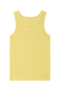 2-Pack Girls' Cotton Tank Tops – Solid Yellow Print
