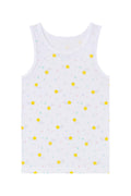 2-Pack Girls' Cotton Tank Tops – white Star Print
