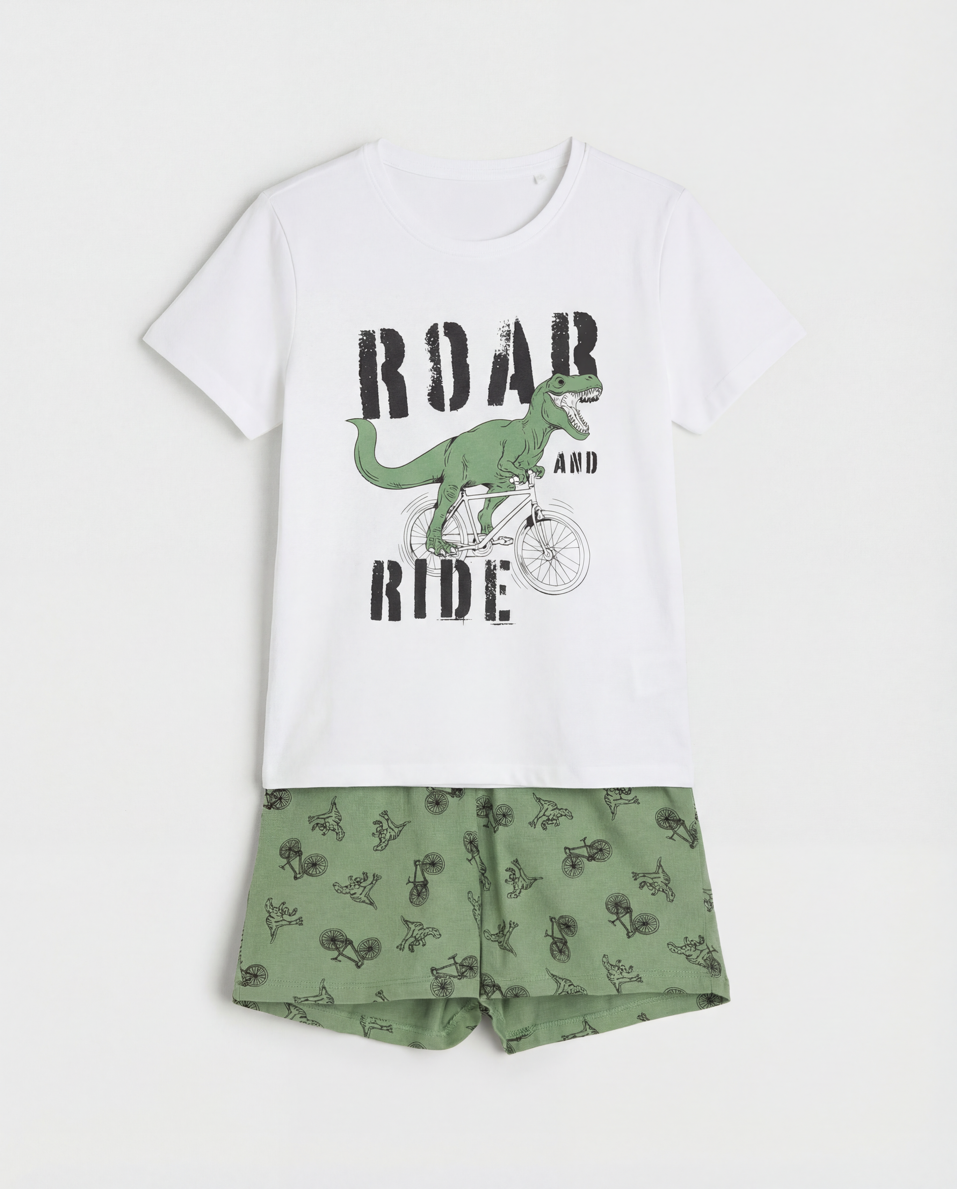 2-Piece Printed Cotton T-Shirt & Short Set