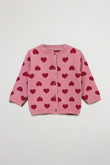 Unisex Baby Cardigan | Cotton, Love Print