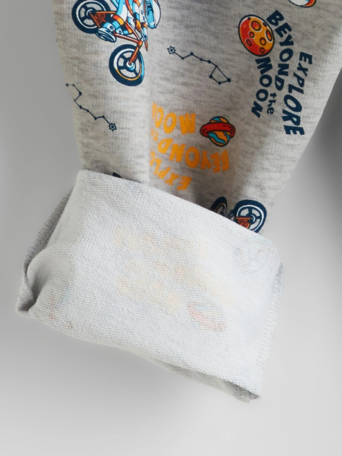 Boy's Grey Cotton Jogger Sweat Pants