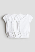 3/5 Pieces Baby Bodysuit Set | Cotton, Wrap Over Front 3 pieces pack