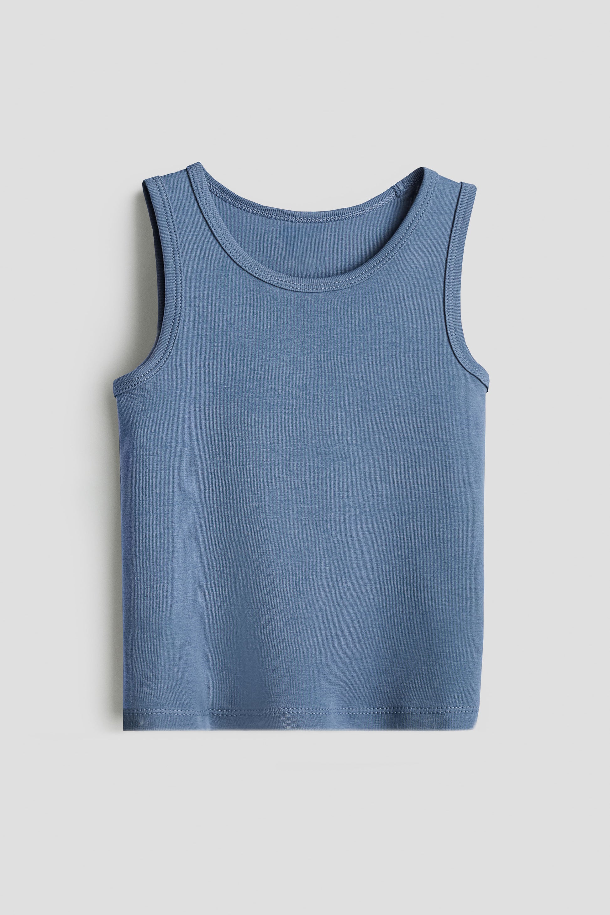 3/5 Pieces Toddler Boys Vest Tank Top Pack - Cotton, Dusty Blue