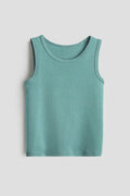 3/5 Pieces Toddler Boys Vest Tank Top Pack - Cotton, Mint Green