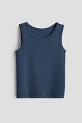 3/5 Pieces Toddler Boys Vest Tank Top Pack - Cotton, Navy Blue