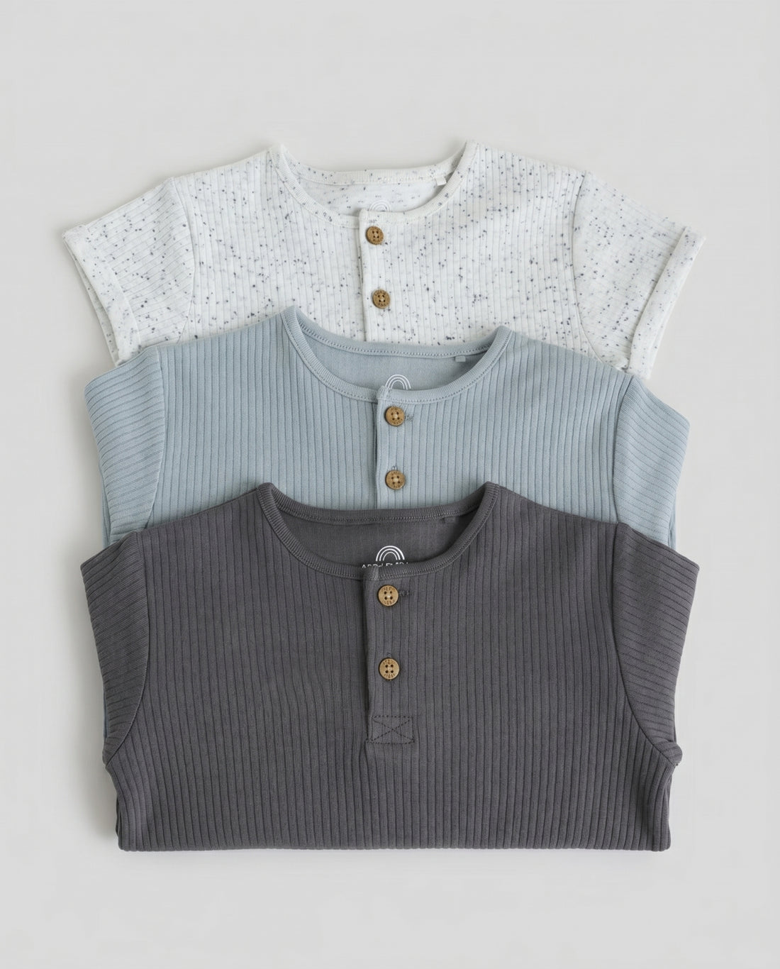 3-Pack Baby Romper – Ribbed Cotton