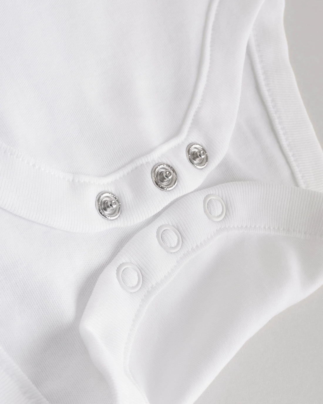 3-Pack Baby Sleeveless Cotton Bodysuit — White