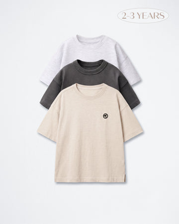 Toddler 3-Pack Basic Oversized T-Shirts