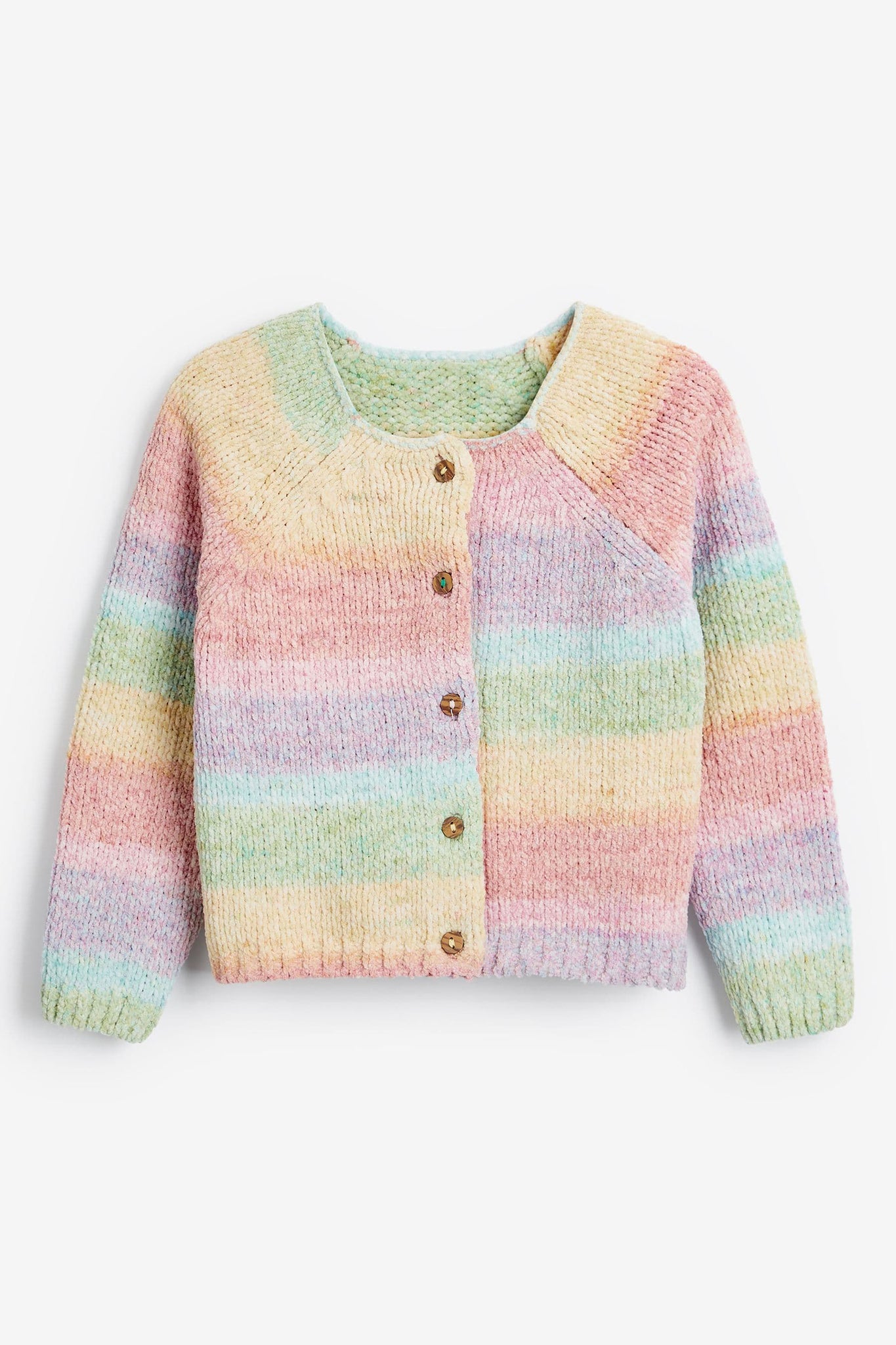 Baby Cardigan | Chenile Yarn, Raglan Sleeve