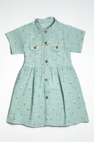 Baby Girl Cotton Gauze Shirt Dress