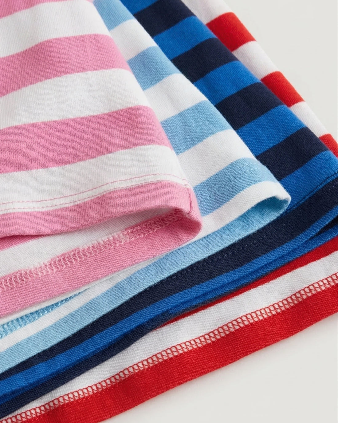 Slim Fitted Cotton Tank Top - Bold Royal & Navy Striped