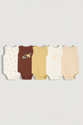 5-Pack Sleeveless Baby Bodysuits | Cotton, Snap Button