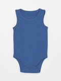 5-Pack Sleeveless Baby Bodysuits, solid royal blue