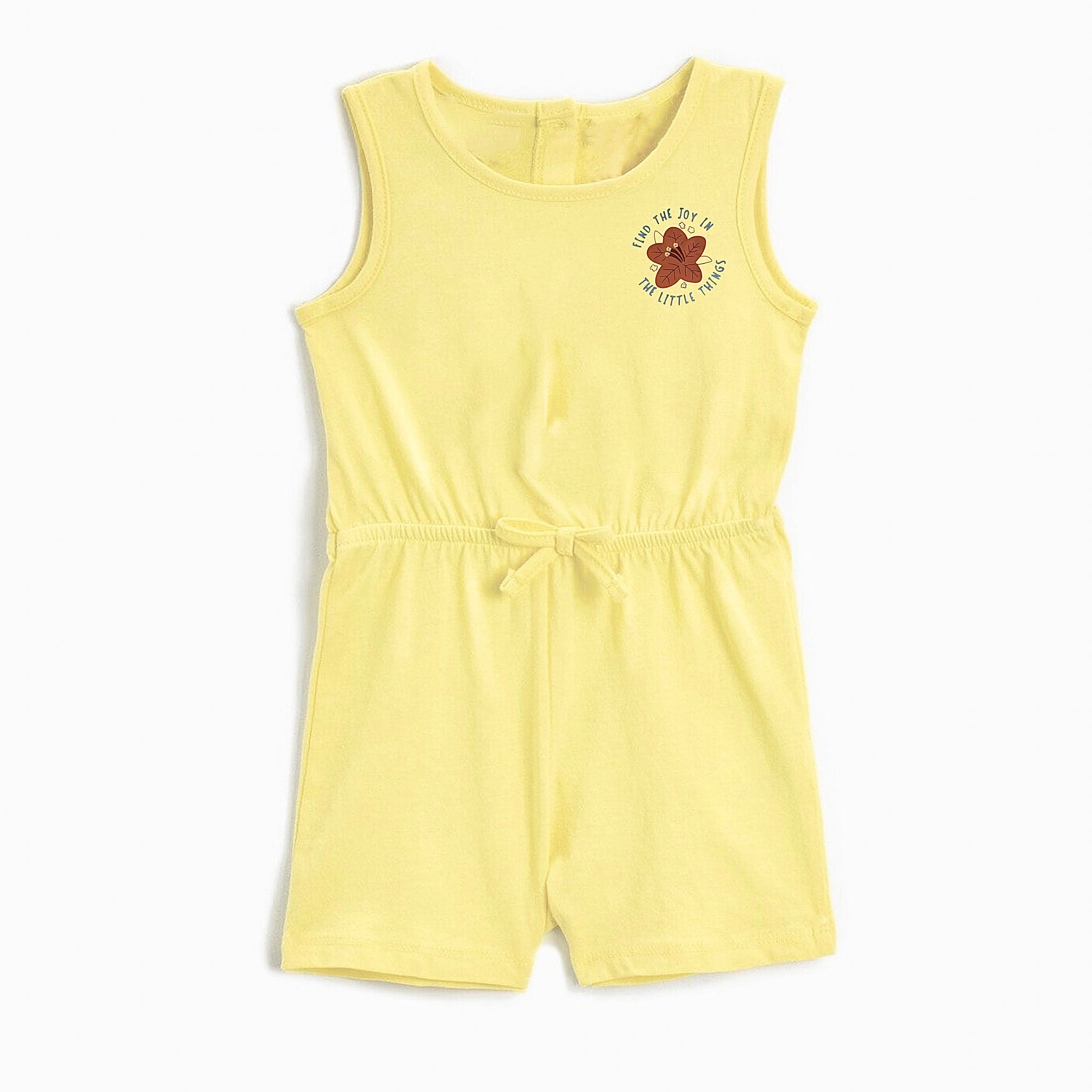 Girl's Jumpsuit | Cotton, Yellow