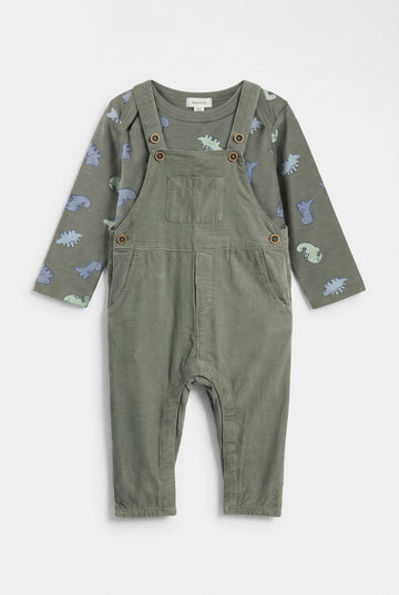 Baby Boy's Corduroy Overall Set
