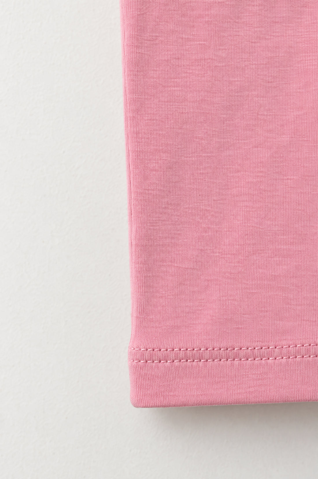 PTex Fashion baby girls' dusty rose cotton leggings with elastic waistband, flat lay front view