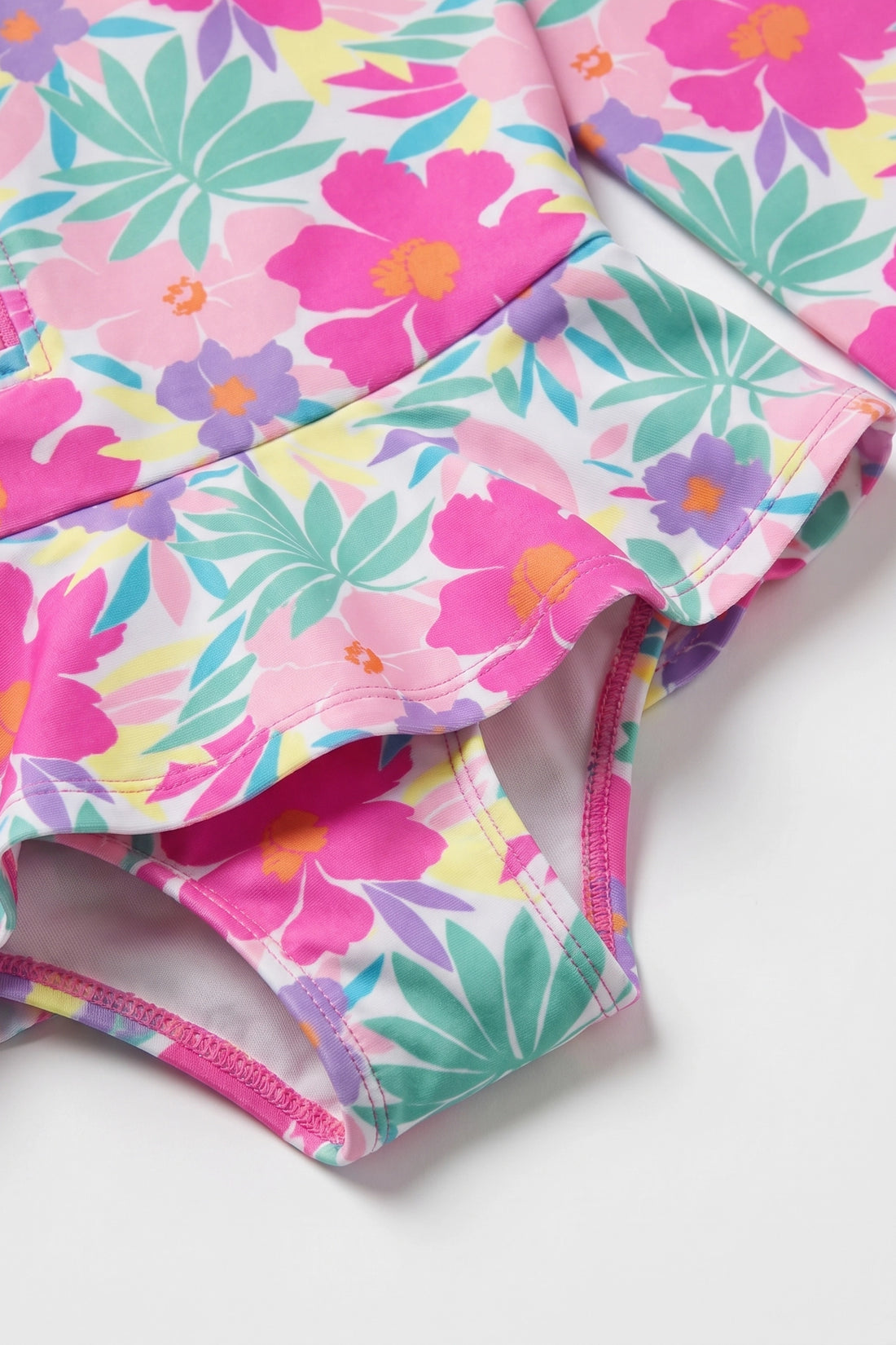 Baby Girl's Floral Print Swimsuit  — Tropical Floral