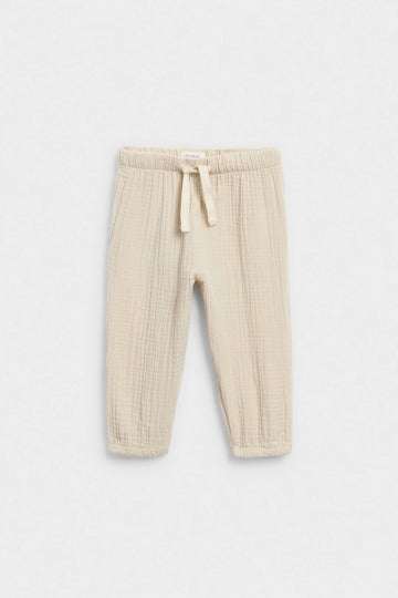 Baby Muslin Trouser – Beige