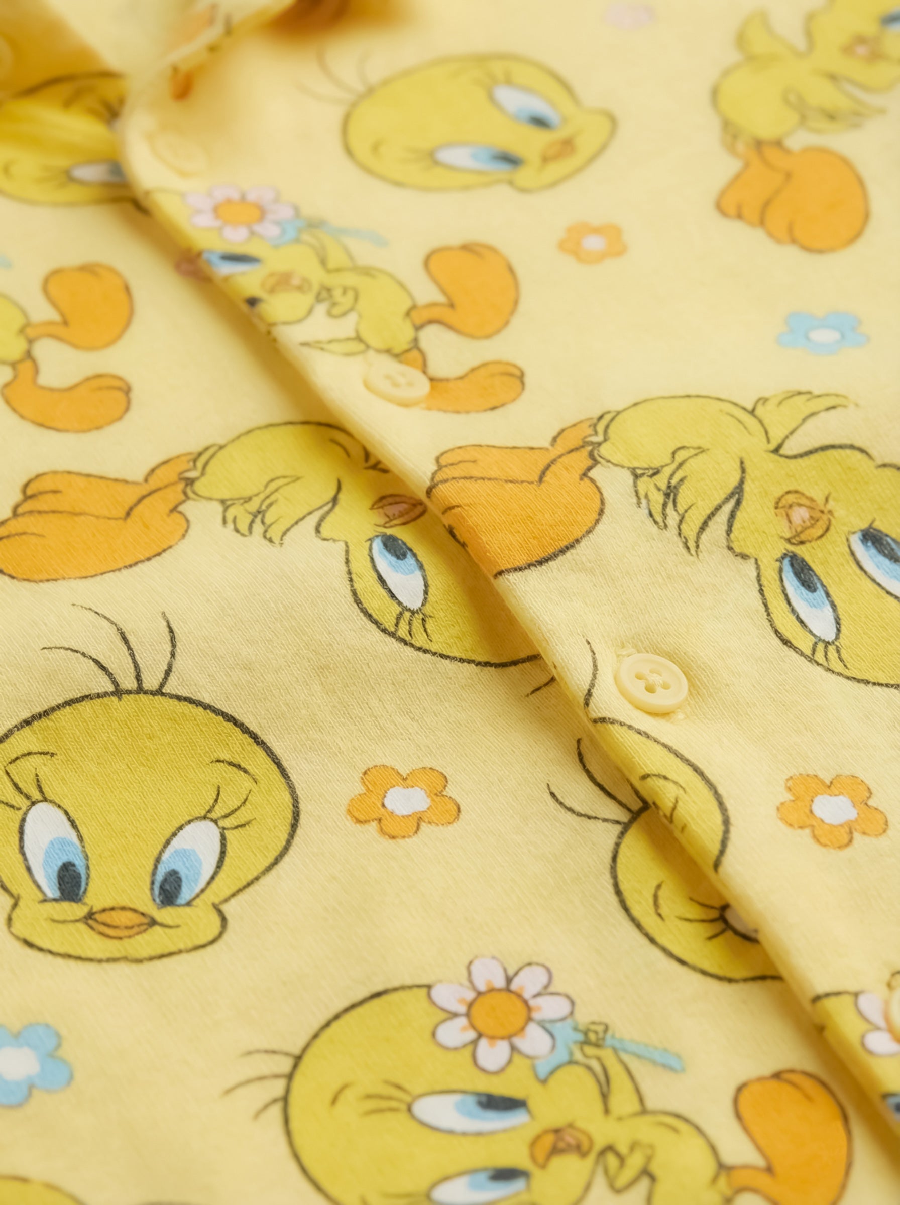 Baby Polo Collar Long Sleeve Yellow Tops