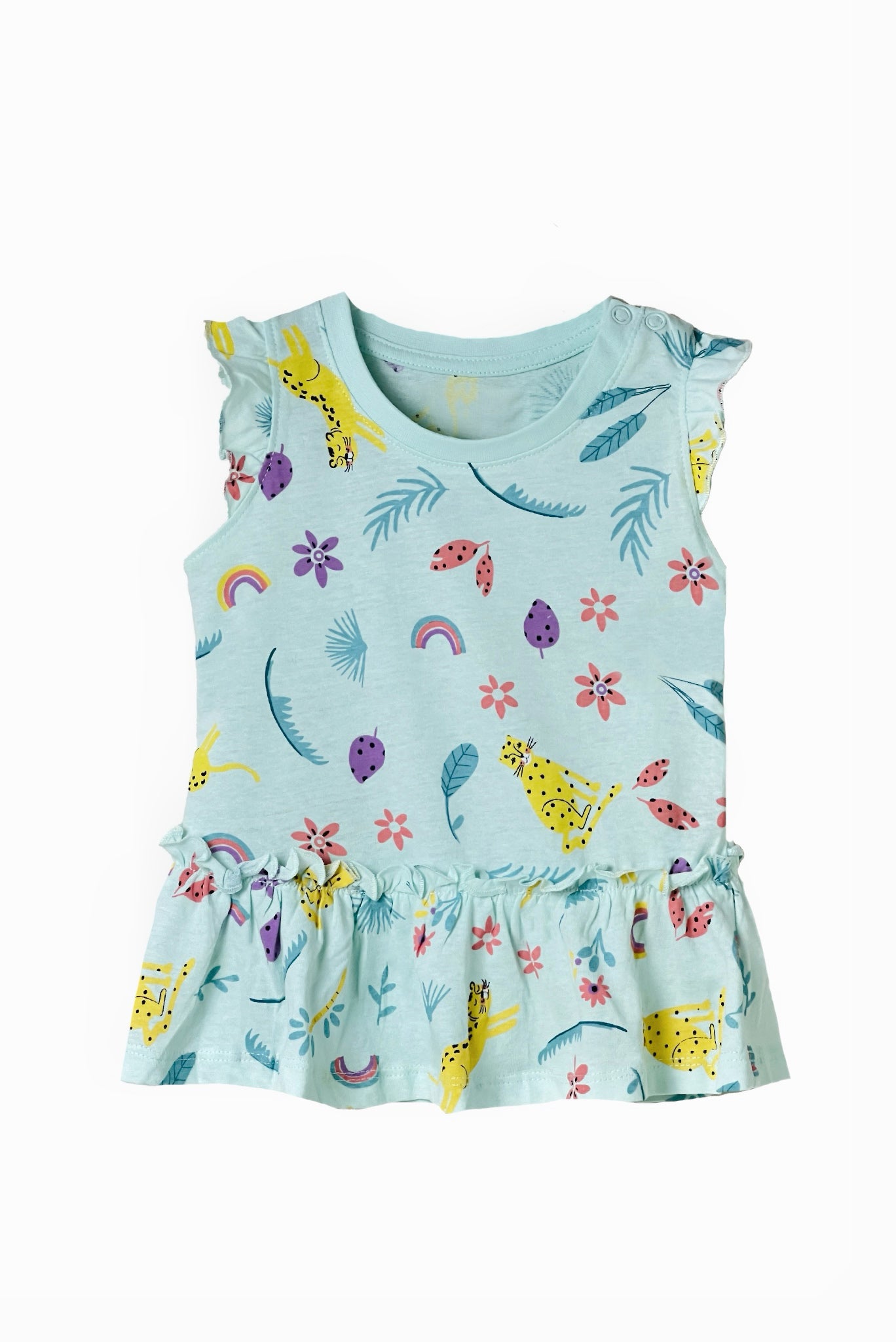 Baby Girl's Cotton Sleeveless Outfit