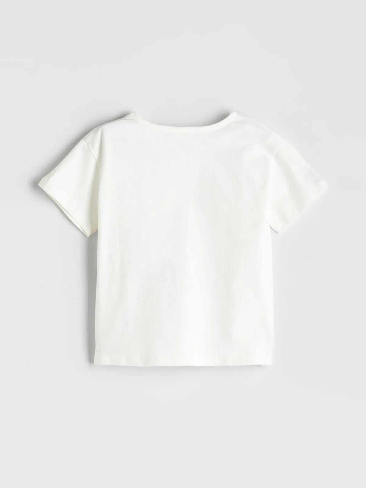 Baby Girl's White Strawberry Print Cotton T-shirt