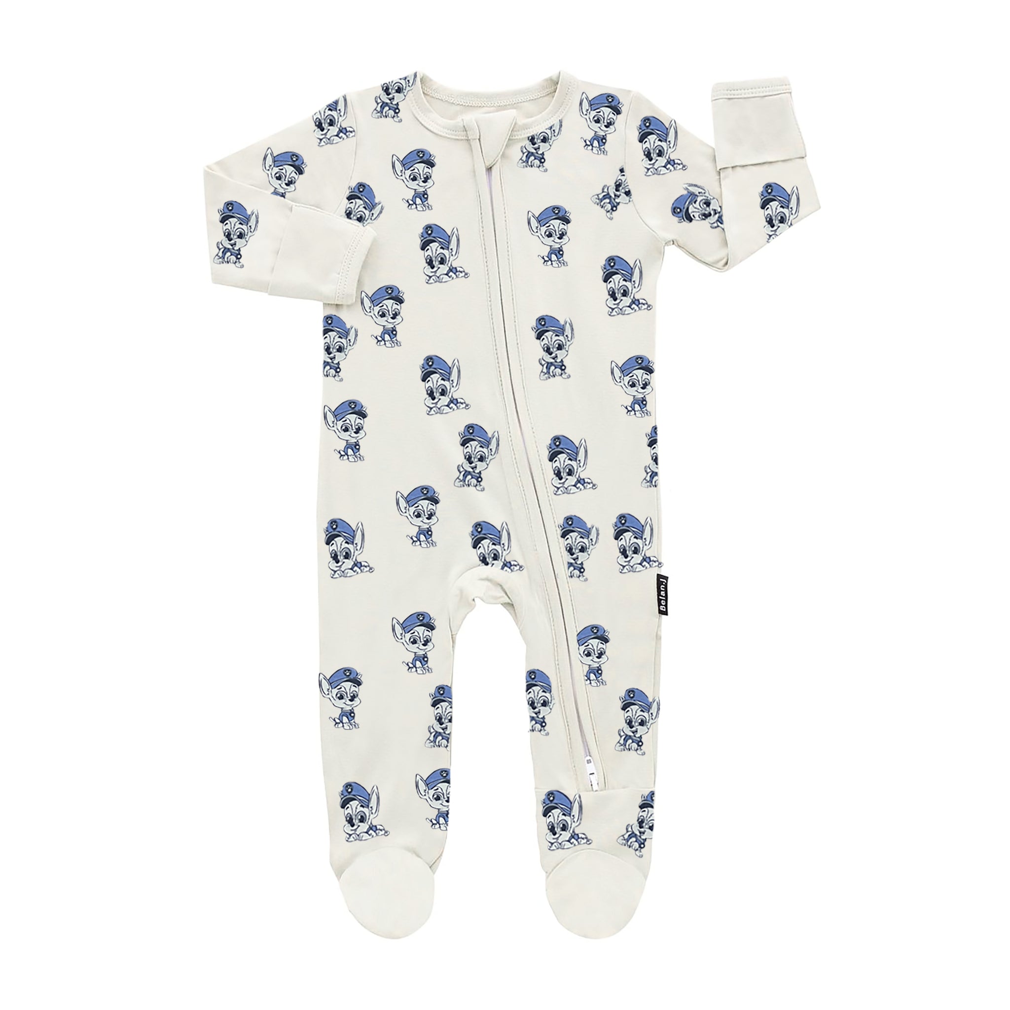 Baby Romper | Cotton, Zipper, Footwear, Off White, Paw Patrol