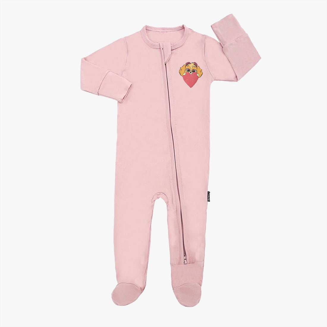 Baby Romper | Cotton, Zipper, Footwear, Pink, Paw Patrol