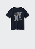 Boy's Half Sleeve Cotton T-Shirt | Navy Blue