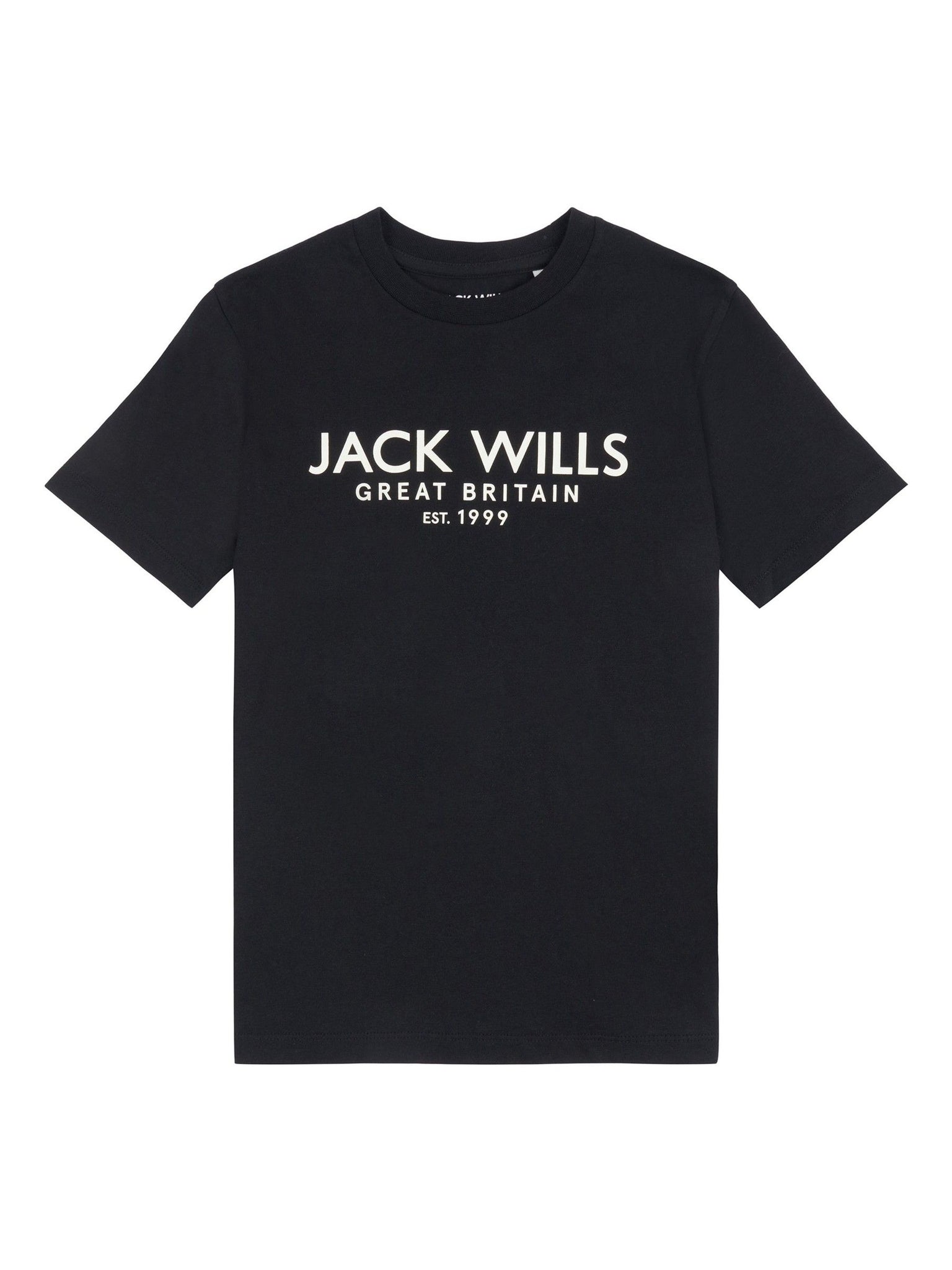 Boy's Half Sleeve Cotton T-shirt | Black