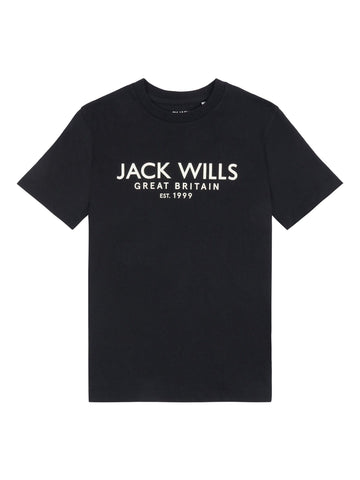 Boy's Half Sleeve Cotton T-shirt | Black