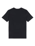Boy's Half Sleeve Cotton T-shirt | Black Back Side