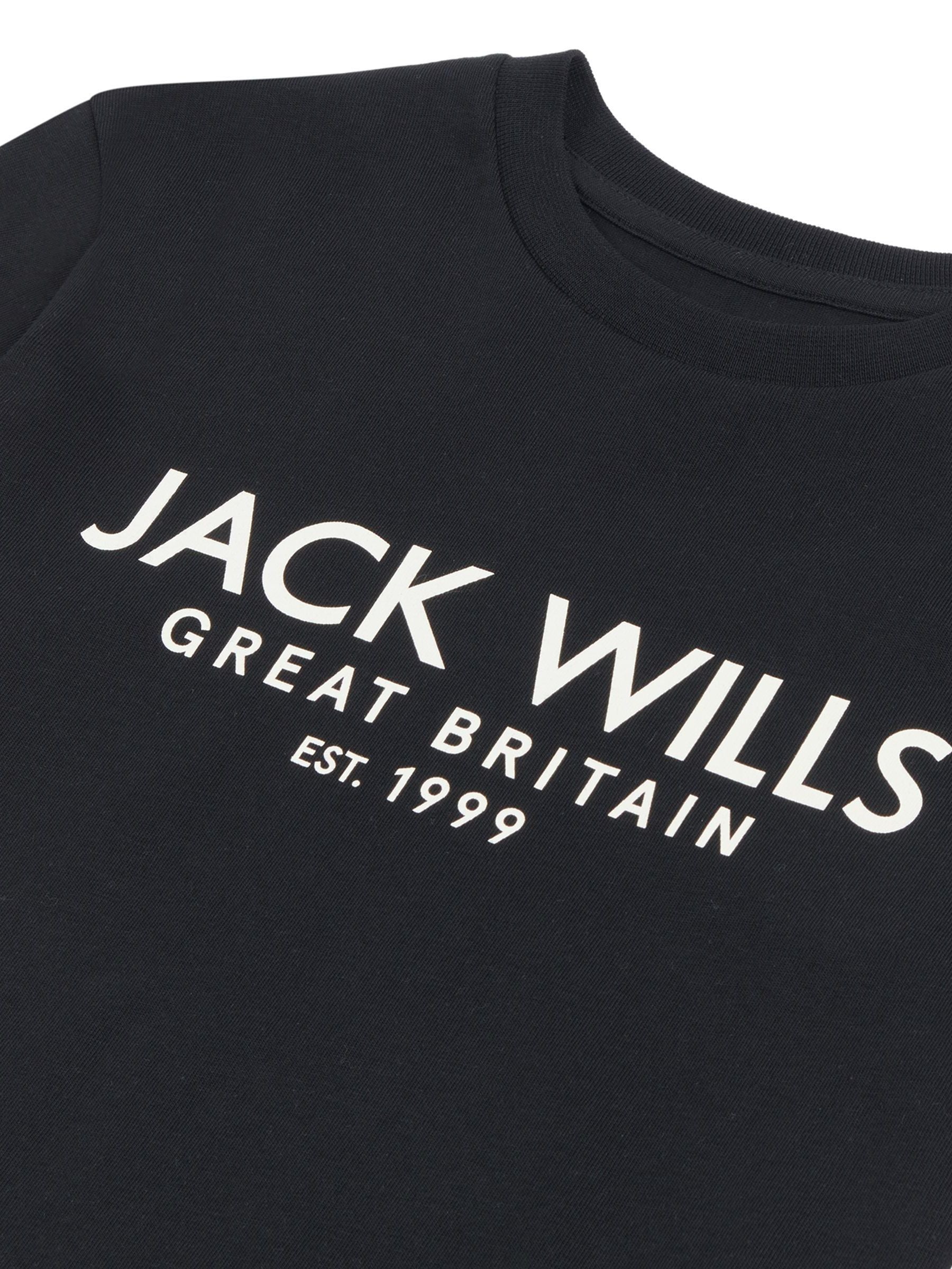 Boy's Half Sleeve Cotton T-shirt | Black Close