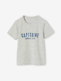 Boy's Light Grey Cotton T-Shirt