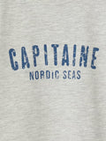 Boy's Light Grey Cotton T-Shirt