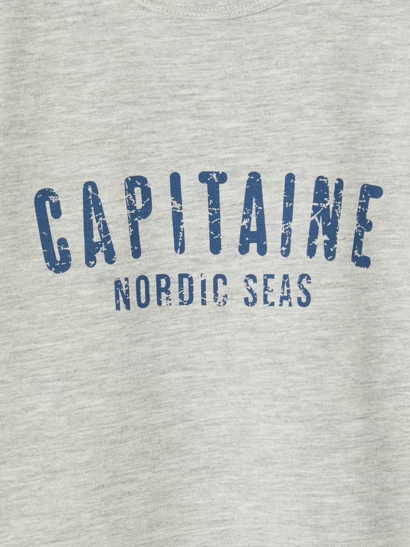 Boy's Light Grey Cotton T-Shirt