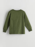 Boy's Olive Green Long Sleeve T-Shirt – New York Tiger Graphic