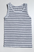 Boy's Tank Top -Cotton, Grey Step