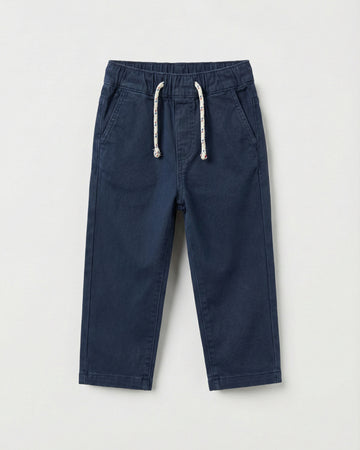 Boy's Navy Blue Twill Pant