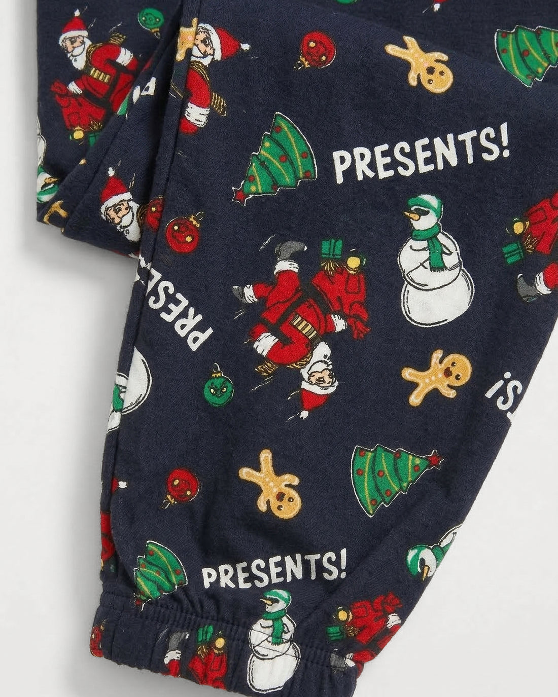 Boy's Cotton Holiday Print Joggers