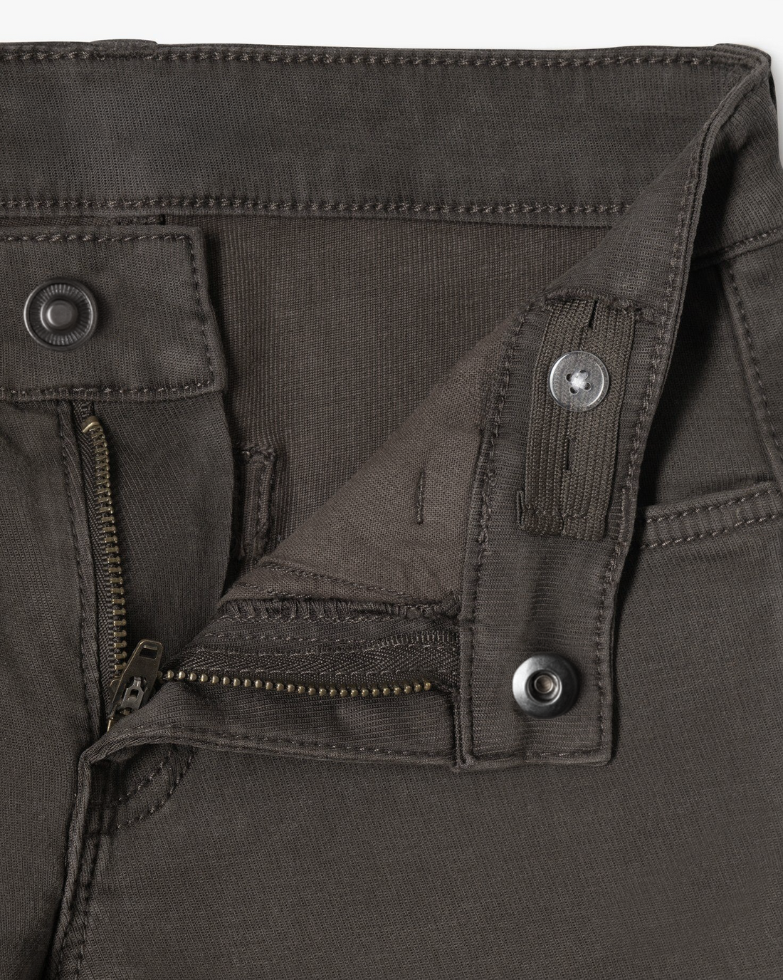 Boy's Regular Fit Velvet Cargo Pants - Brown