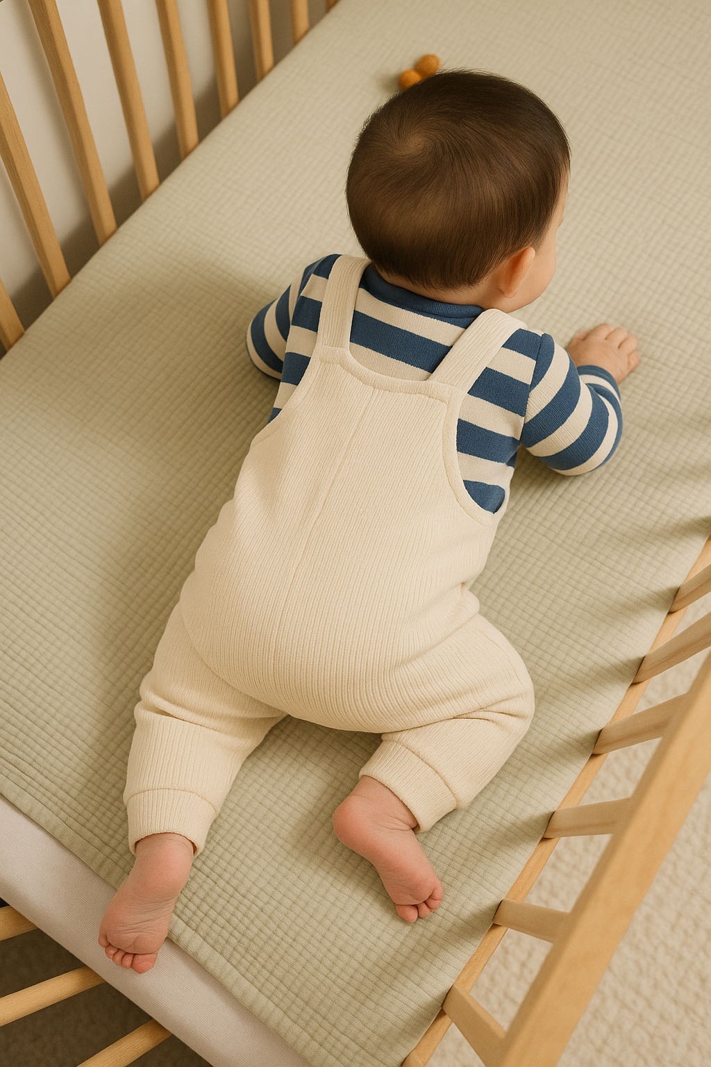 Baby Knit Romper with Hedgehog Pocket