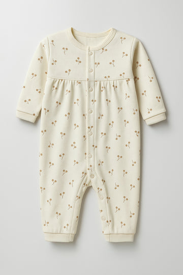 Baby Girl's Romper Dress | Cotton, Beige