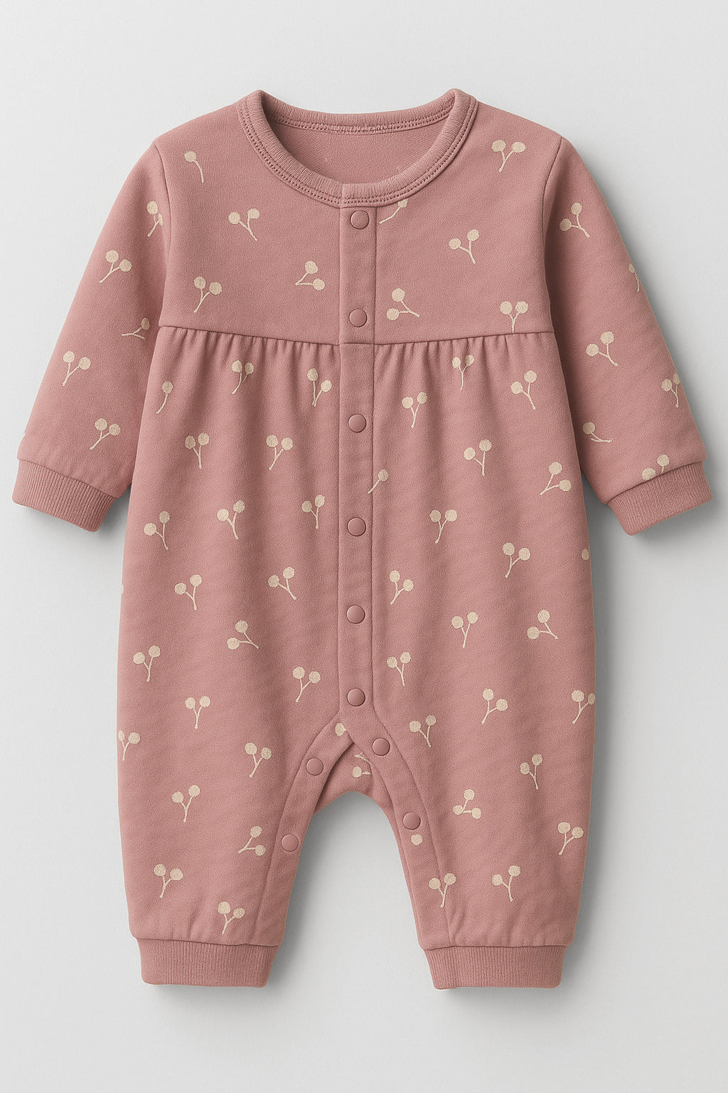Baby Girl's Romper Set | Cotton, Dusty Rose