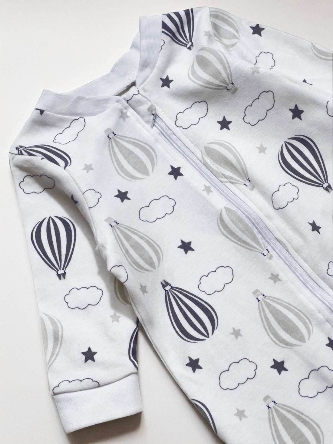 Cotton Baby Romper Dress Unisex White all over print